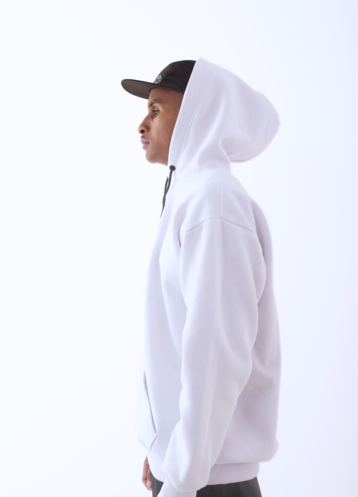 Moletom hoodie canguru Originals branco Myself Brasil, moda streetwear, estilo urbano