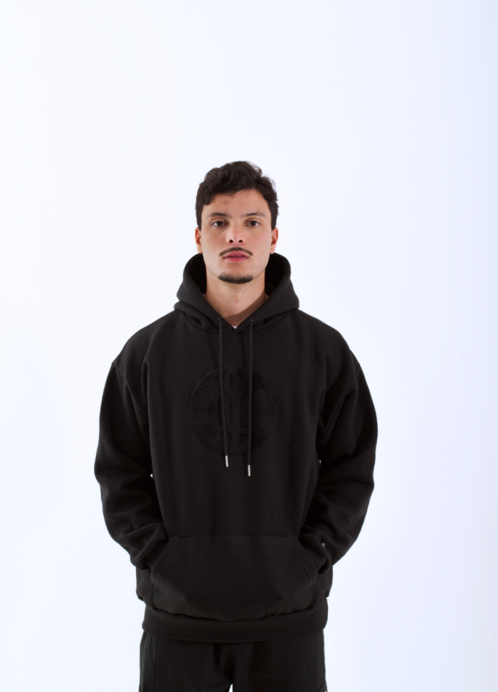 Moletom hoodie canguru Originals preto Myself Brasil, moda streetwear, estilo urbano