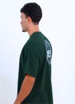 Camiseta Origem verde oversized Myself Brasil, moda streetwear, estilo urbano